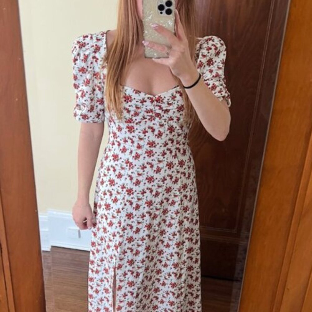 WEWOREWHAT Danielle Bernstein Floral Sweetheart Dress